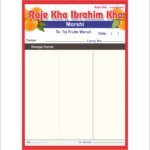 Fruit Shop Bill Book Multicolored Design CDR File