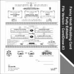 Fancy Hindu Double Sadi Card Design CDR File