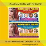 Beauty Parlour Banner Flex Design Cdr File