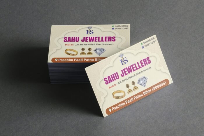 Jewellery Shop Business Card Design I Jewellery Visiting Card Design CDR