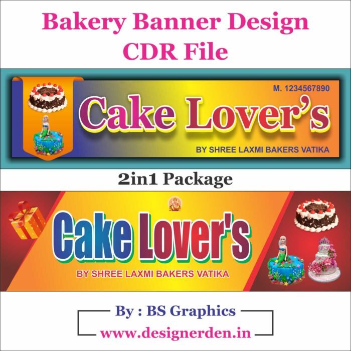 Bakery Banner Design CDR File