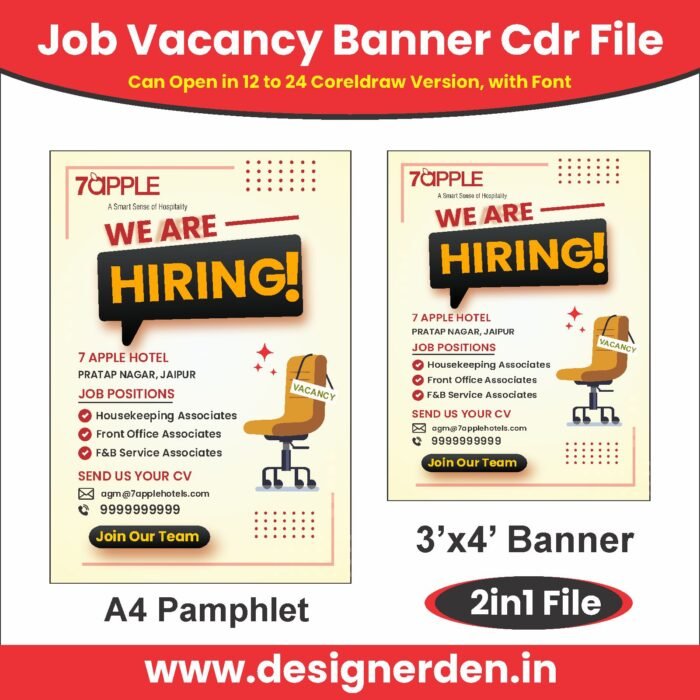 Job Vacancy Banner Cdr File