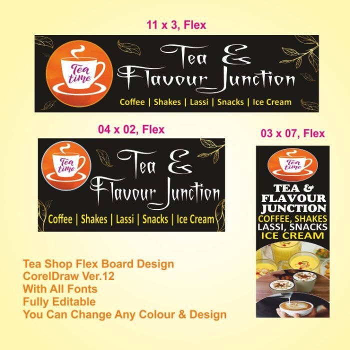 Tea Shop Flex Design Chai Shop Flex Design