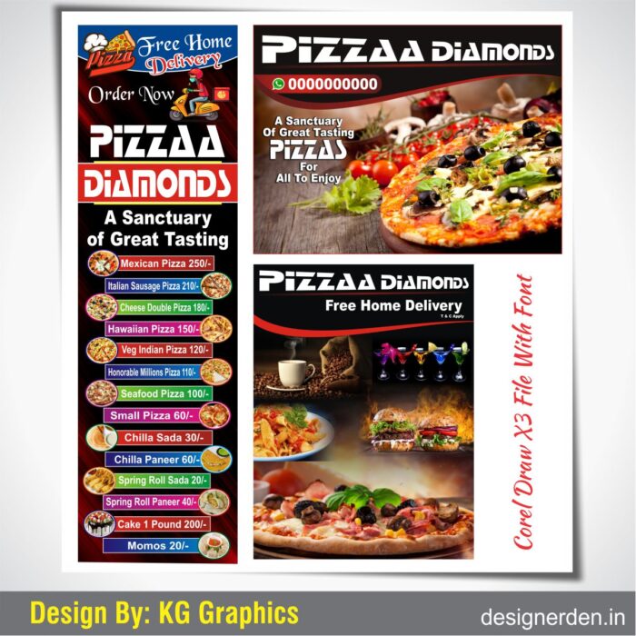 New Pizza Shop Flex Banner Design
