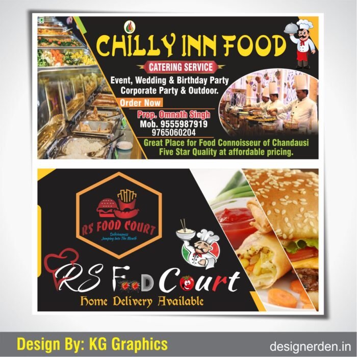 Restaurant Shop Flex Banner Design Cdr File