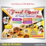 Food Restaurant Shop Flex Banner Design CDR File