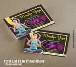 Yoga Class Visiting Card Design Template