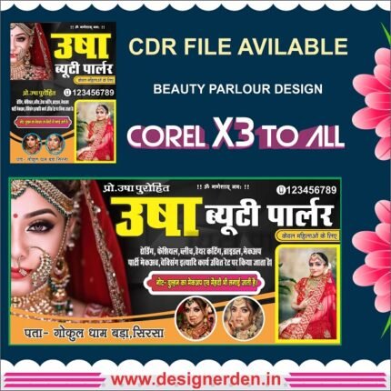 Beauty parlour banner design