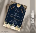 Professional Wedding Card Design in English - Digital and Colorful