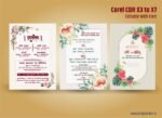 Multi Color Wedding Invitation Card Design