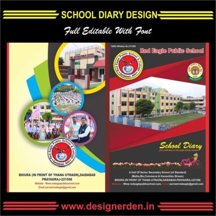 School Diary Cover Design