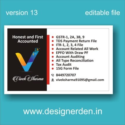 accountent visiting card business card design 1