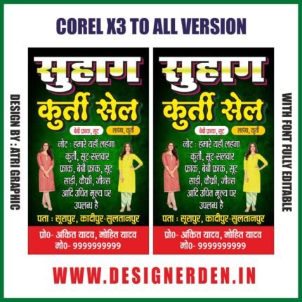 Kurti Sale Standee Design