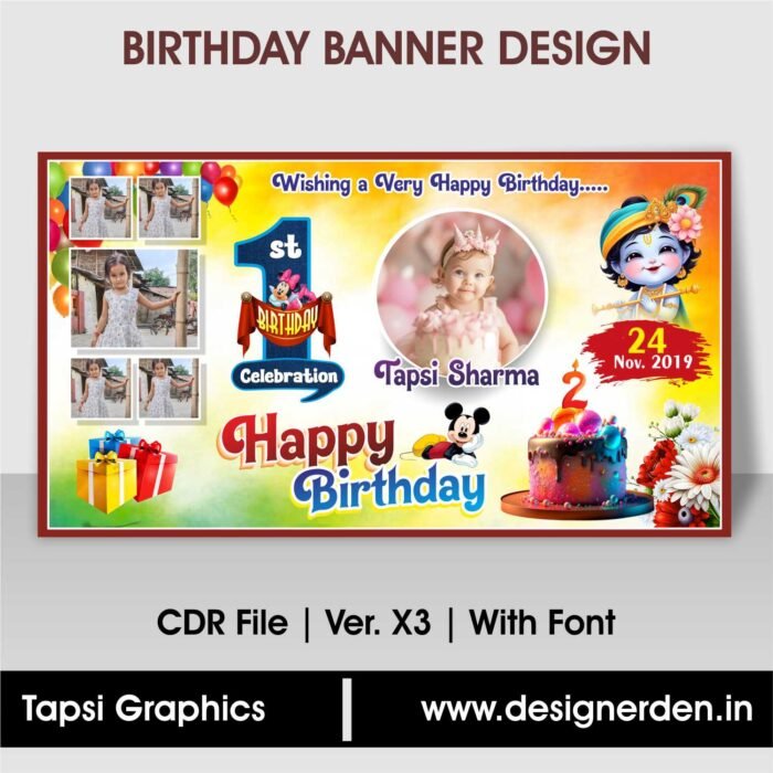 Happy Birthday Banner Design Birthday Celebration Background