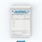 Electronics Bill Book Design