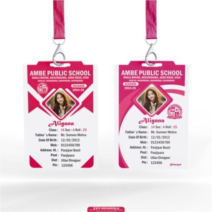 Id Card Design for School and Institute