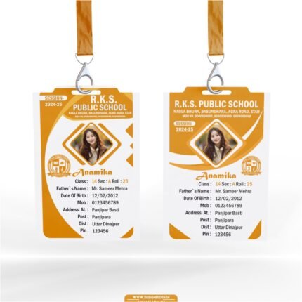 Student ID Card Design - Editable Identity Card (Cdr File)