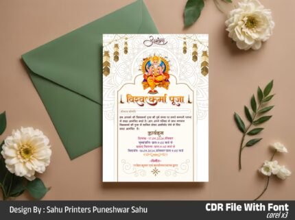 Vishwakarma Puja Invitation Card Design