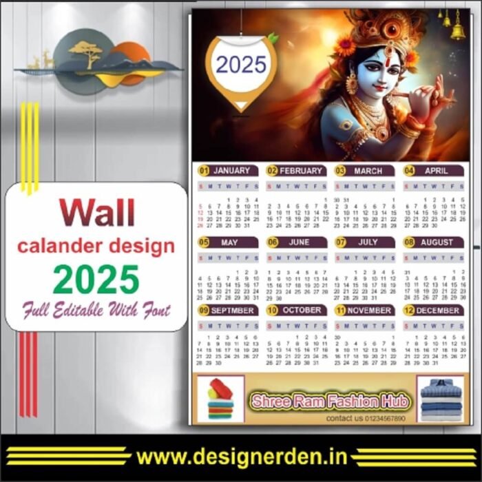 Wall Calendar Design 2025