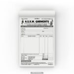 Garments and Readymade Shop TAX INVOICE Book