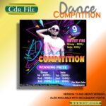 Dance Competition Poster Banner Design