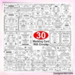 Wedding Card Design Package CDR File - 30 Shadi Cards