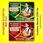 Academy Banner Design CDR File