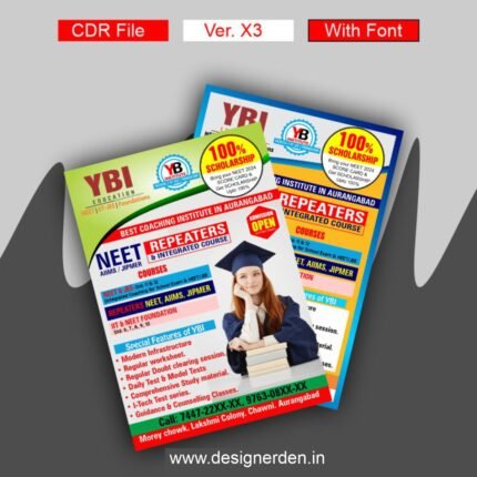 Coaching Institute Flyer Design CDR File