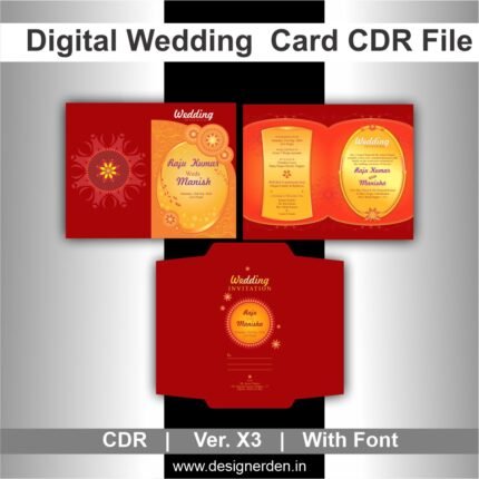 Digital Wedding Card Template