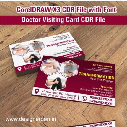 Doctor Visiting Card Design CDR File