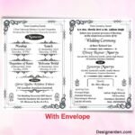 English Hindu Shadi Card Matter Design CDR File