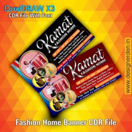 Fashion Home Banner Design CDR File