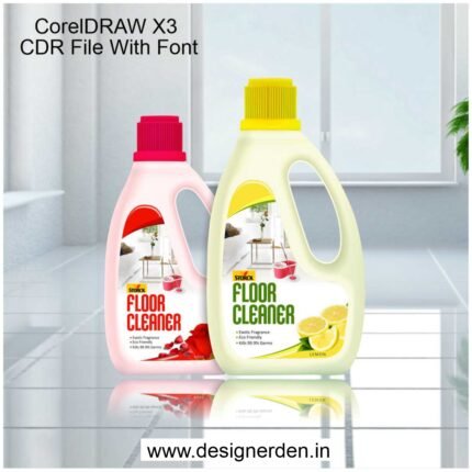 Floor Cleaner Packaging Design CDR File