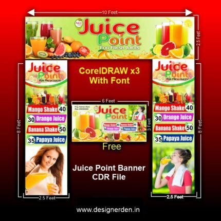 Juice Point Banner CDR File