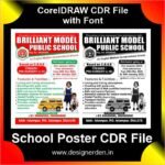 School Poster and Banner Design CDR File