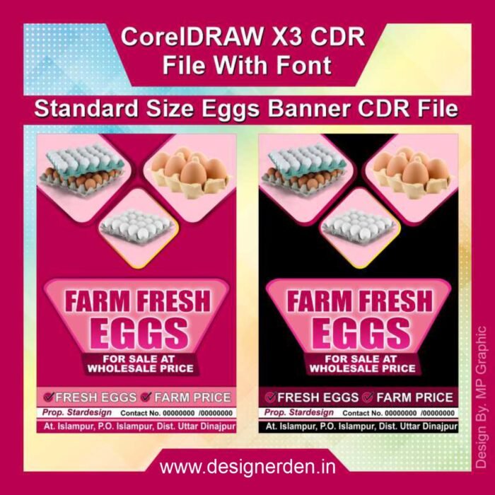 Eggs Wholesale Banner Design