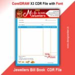 Jewellery Shop Bill Book Design CDR File