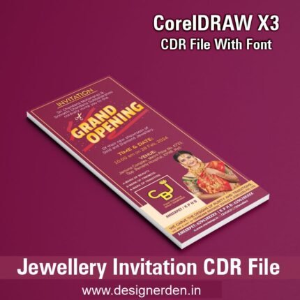 Jewellery Invitation CDR File