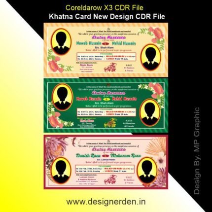 Khatna Card Design CDR File