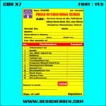 INTERNATIONAL SCHOOL-FEE-RECEIPT CDR X7