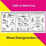 Hindu Wedding Card Matter Design CDR