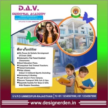 School Poster Design CDR File