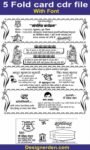 5 fold Wedding card CDR file matter design