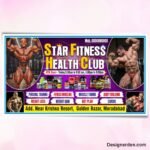 GYM Flex Banner Design CDR File