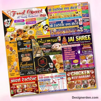 Hotel and Restaurant Flex Package of Designs CDR File