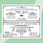 Muslim Wedding Card Design - Muslim Shadi Card Matter in English CDR File