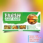 Fast Food Banner Design CDR File