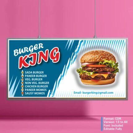 Burger King Flex Banner Design CDR File