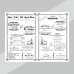 Muslim Wedding Card Square Format CDR File