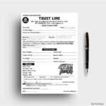 Trust Line Quotation Format Template Design CDR File